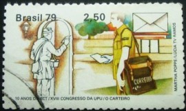 Selo postal comemorativo do Brasil de 1979 - C 1085 U