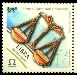 Selo postal do Brasil de 2019 Libra