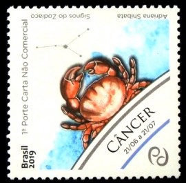 Selo postal do Brasil de 2019 Câncer