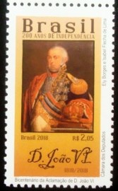 Selo postal do Brasil de 2018 D. João VI