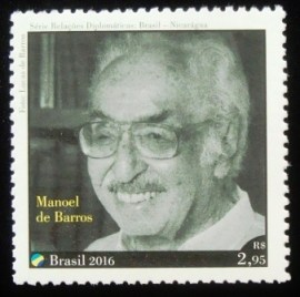 Selo postal do Brasil de 2016 Rubén Dário