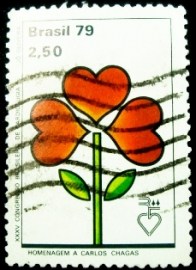 Selo postal comemorativo do Brasil de 1979 - C 1096 U