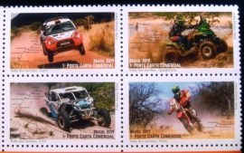 Série de selos postais do Brasil de 2019 Rally dos Sertões