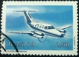 Selo postal comemorativo do Brasil de 1979 - C 1102 U