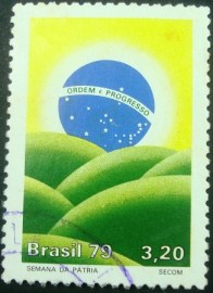 Selo postal comemorativo do Brasil de 1979 - C 1103 U