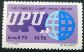 Selo postal do Brasil de 1979 Símbolo UPU