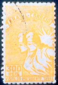 Selo postal do Brasil de 1935 Gabriel Terra 300