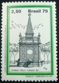selo postal do Brasil de 1979 Chafariz da Pirâmide - C 1113 N