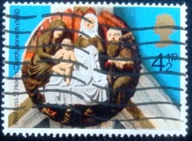 Selo postal do Reino Unido de 1974 The Nativity