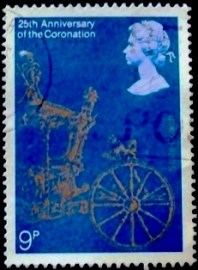 Selo postal do Reino Unido de 1978 State Coach