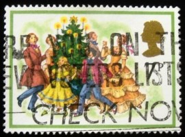 Selo postal do Reino Unido de 1978 Singing Carols