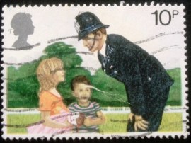 Selo postal do Reino Unido de 1979 Policeman on the Beat