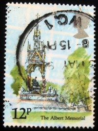 Selo postal do Reino Unido de 1980 The Albert Memorial