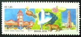 Selo postal do Brasil de 2018 Guiana