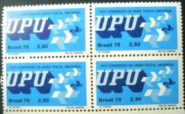 Quadra de selos postais do Brasil de 1979 Congresso UPU