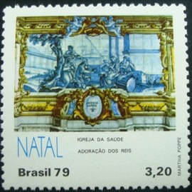 selo postal do Brasil de 1979 Adoração dos Reis - C 1126 N