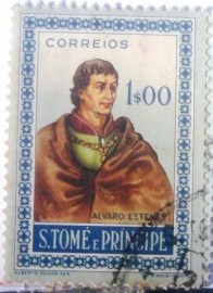 Selo postal de S.Tomé e Príncipe de 1952 Álvaro Esteves