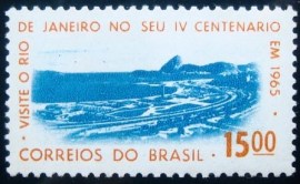 Selo postal do Brasil de 1964 Flamengo