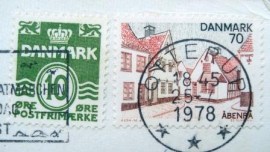 Selo postal Dinamarca 1975 Watchman's Square