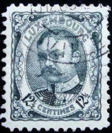 Selo postal de Luxemburgo de 1907 Duke William IV