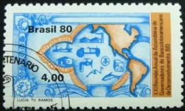 Selo postal COMEMORATIVO do Brasil de 1980 - C 1136 MCC