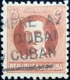 Selo postal de Cuba de 1945 Ignacio Agramonte