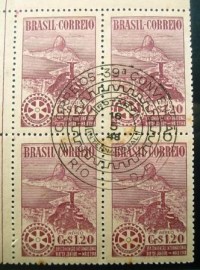 Quadra de selos postais Aéreos de 1948 - A 63 MCC