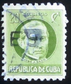 Selo postal de Cuba de 1941 José Antonio Saco