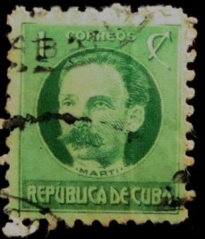 Selo postal de Cuba de 1930 José Julian Marti