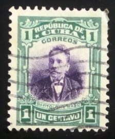 Selo postal de Cuba de 1910 Bartolomé Maso