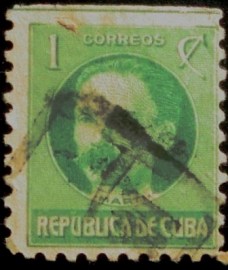 Selo postal de Cuba de 1926 José Julian Marti