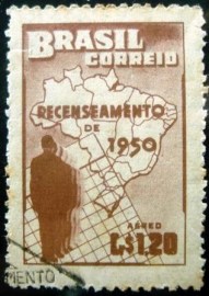 Selo Aéreo do Brasil de 1950 6º Recenseamento