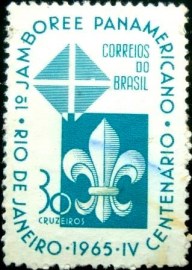 Selo postal do Brasil de 1965 Jamboree