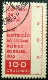 Selo postal Comemorativo do Brasil de 1962 - C 473 M