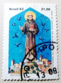Selo postal Comemorativo do Brasil de 1982 - C 1269 U