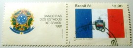 Selo postal do Brasil de 1981 Alagoas e Brasão