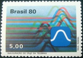 Selo postal do Brasil de 1980 Telebrás - C 1172 M