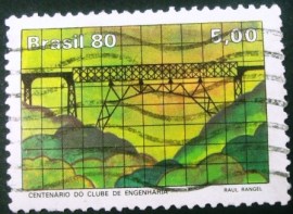 Selo postal COMEMORATIVO do Brasil de 1980 - C 1173 U