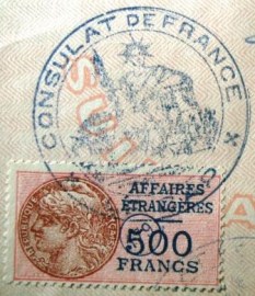 Selo consular da França de 1950