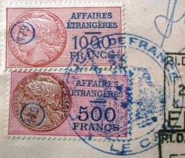 Selos consulares da França de 1956