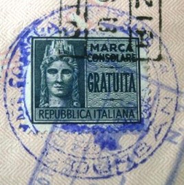 Selo consular da Itália de 1956
