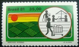 Selo postal COMEMORATIVO do Brasil de 1981 - C 1184 N