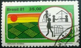 Selo postal COMEMORATIVO do Brasil de 1981 - C 1184 N1D