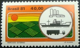 Selo postal COMEMORATIVO do Brasil de 1981 - C 1185 N