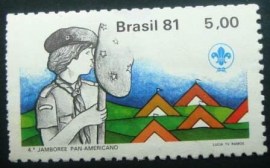 Selo postal COMEMORATIVO do Brasil de 1981 - C 1186 N