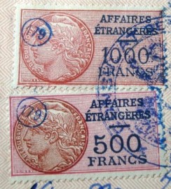 Selos consulares da França de 1956
