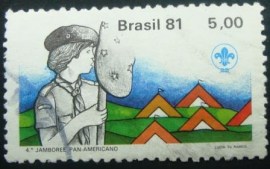 Selo postal COMEMORATIVO do Brasil de 1981 - C 1186 U