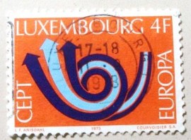 Selo postal de Luxemburgo de 1973 Arrows