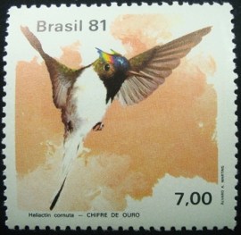 Selo postal do Brasil de 1981 Chifre de Ouro - C 1198 N