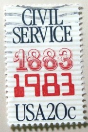 Selo postal dos Estados Unidos de 1983 Civil Service Centennial